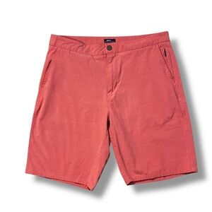 Johnnie-O Dawn 2 Dusk Hybrid Shorts Malibu Red Mens 32